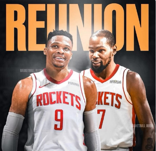 扎心!火箭队记:尊重威少但不希望他重返火箭 恐难再联手杜兰特